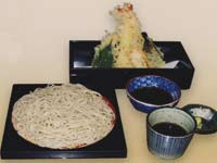 栃木県足利市日本料理の店 竹重（お食事・ランチ）天ぷら八割ざるそばセット